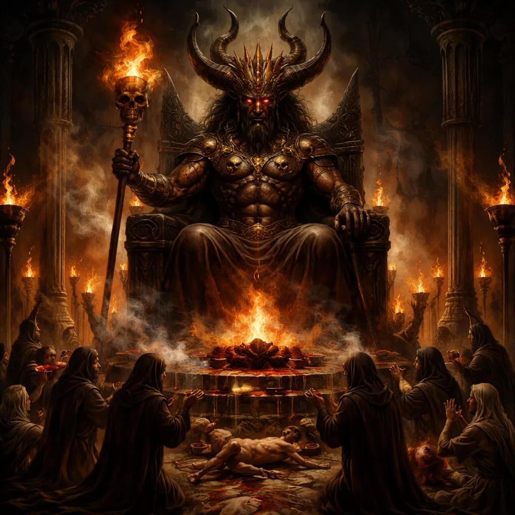 O domínio de Milcom no inferno