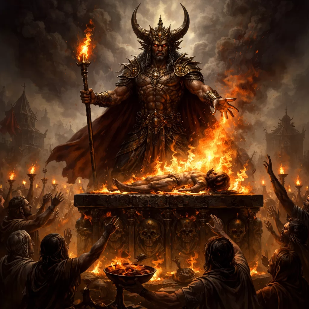 Sacrifício ao deus Chemosh